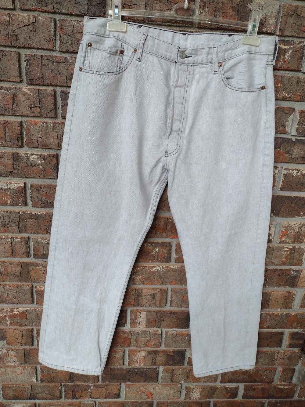 Levi's 501 XX Button Fly Jeans Mens 36X29 Light Wash Straight Leg Vintage 90's - Picture 2 of 11